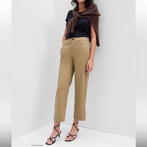 Gap Girlfriend Khaki Tan Neutral Cotton Pants - Size 4